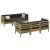 Set canapele grădină cu perne, 7 piese, lemn de pin tratat GartenMobel Dekor