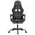 Scaun de gaming cu suport picioare negru/camuflaj piele eco GartenMobel Dekor