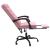 Fotoliu de birou rabatabil, roz, catifea GartenMobel Dekor