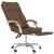 Fotoliu de birou rabatabil cu masaj, maro, textil GartenMobel Dekor