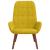 Scaun de relaxare catifea galbena GartenMobel Dekor