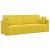 Canapea extensibilă de podea 200cm Galben Catifea GartenMobel Dekor