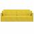 Canapea extensibilă de podea 200cm Galben Catifea GartenMobel Dekor