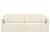 Canapea extensibilă de podea 200cm Crem Catifea GartenMobel Dekor