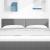 Tăblie cap cu headboard Gri deschis 144 cm Piele artificială GartenMobel Dekor