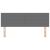 Tăblie cap cu headboard Gri deschis 160 cm Piele artificială GartenMobel Dekor