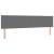 Tăblie cap cu headboard Gri deschis 200 cm Piele artificială GartenMobel Dekor