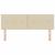 Tăblie cap cu headboard Crem 144 cm Piele artificială GartenMobel Dekor