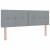 Tăblie cap cu headboard Gri deschis 160 cm Piele artificială GartenMobel Dekor