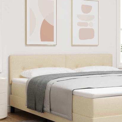 Tăblie cap cu headboard Crem 180 cm Piele artificială GartenMobel Dekor