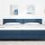 Tăblie cap cu headboard albastru 200 cm Piele artificială GartenMobel Dekor