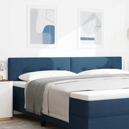 Tăblie cap cu headboard albastru 200 cm Piele artificială GartenMobel Dekor