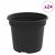 Ghiveci rotund pentru flori 24 pcs Negru Ø 12,5 x 10 cm Plastic GartenMobel Dekor