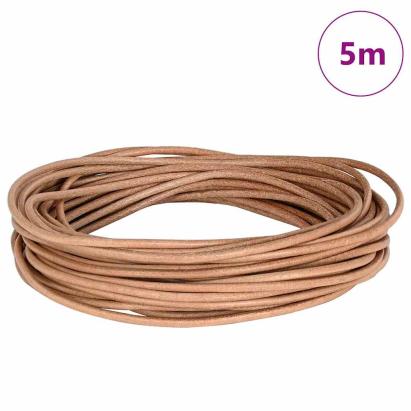 Cord din Piele Maro Ø3 mm x 5 m Piele GartenMobel Dekor