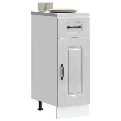 Dulap de bază de bucătărie „Kalmar” Lemn prelucrat gri beton GartenMobel Dekor