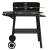 Grătar cu cărbune cu roți, negru, oțel GartenMobel Dekor