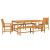 Set de masă pentru grădină 5 pcs Maro Lemn Solid de Acacia GartenMobel Dekor