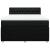 Pat box spring cu saltea, negru, 160x200 cm, textil GartenMobel Dekor