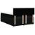 Pat box spring cu saltea, negru, 140x200 cm, textil GartenMobel Dekor
