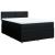 Pat box spring cu saltea, negru, 140x200 cm, textil GartenMobel Dekor
