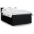 Pat box spring cu saltea, negru, 140x200 cm, textil GartenMobel Dekor