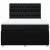 Pat box spring cu saltea, negru, 160x200 cm, textil GartenMobel Dekor