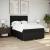 Pat box spring cu saltea, negru, 160x200 cm, textil GartenMobel Dekor