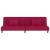 Canapea extensibilă cu 2 locuri, 2 perne, roșu vin, catifea GartenMobel Dekor