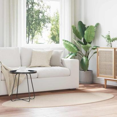 Covoare de zonă Oval HUARTE Bej 170 x 120 cm 100% Polyester GartenMobel Dekor