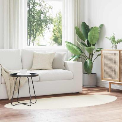 Covoare de zonă HUARTE Crem 80 x 150 cm Poliester GartenMobel Dekor