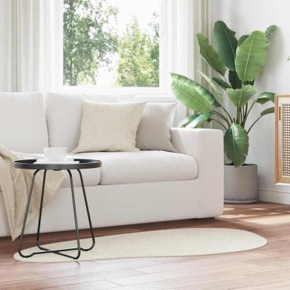 Covoare de zonă HUARTE Crem 80 x 150 cm Poliester GartenMobel Dekor