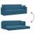 Canapea extensibilă de podea 200cm albastru Catifea GartenMobel Dekor