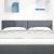 Tăblie cap cu headboard Gri închis 160 cm Piele artificială GartenMobel Dekor
