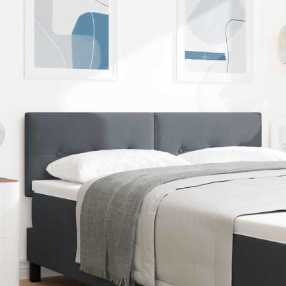 Tăblie cap cu headboard Gri închis 160 cm Piele artificială GartenMobel Dekor