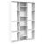 Separator cameră/Bibliotecă, alb, 100x24x140 cm, lemn prelucrat GartenMobel Dekor
