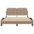 Cadru de pat fără saltea, Zadar, cappuccino, 140x200 cm, piele ecologică GartenMobel Dekor