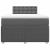 Pat box spring cu saltea, gri închis, 120x200 cm, textil GartenMobel Dekor
