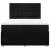 Pat box spring cu saltea, negru, 160x200 cm, textil GartenMobel Dekor