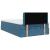 Pat otoman cu saltea și LED-uri, albastru închis, 120x190cm GartenMobel Dekor