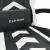 Scaun gaming pivotant/suport picioare negru/alb piele eco GartenMobel Dekor