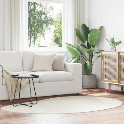 Covoare de zonă Crem 140 x 200 cm Poliester GartenMobel Dekor