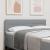 Tăblie cap cu headboard Gri deschis 144 cm Piele artificială GartenMobel Dekor