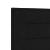 Tăblie cap cu headboard Negru 144 cm Piele artificială GartenMobel Dekor