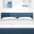 Tăblie cap cu headboard albastru 144 cm Piele artificială GartenMobel Dekor