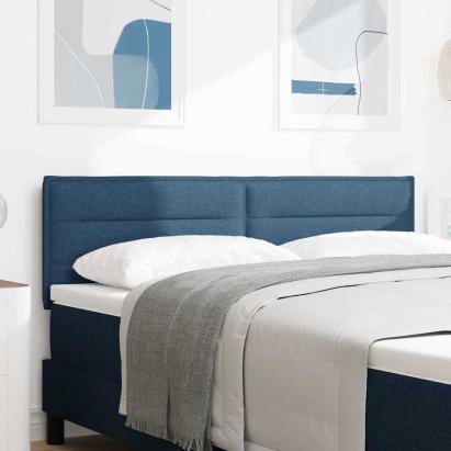 Tăblie cap cu headboard albastru 144 cm Piele artificială GartenMobel Dekor