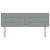 Tăblie cap cu headboard Gri deschis 160 cm Piele artificială GartenMobel Dekor