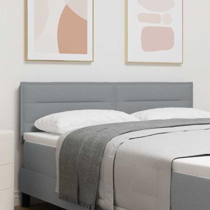 Tăblie cap cu headboard Gri deschis 160 cm Piele artificială GartenMobel Dekor