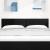 Tăblie cap cu headboard Negru 160 cm Piele artificială GartenMobel Dekor