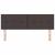 Tăblie cap cu headboard Maro închis 144 cm Piele artificială GartenMobel Dekor