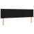 Tăblie cap cu headboard Negru 180 cm Piele artificială GartenMobel Dekor